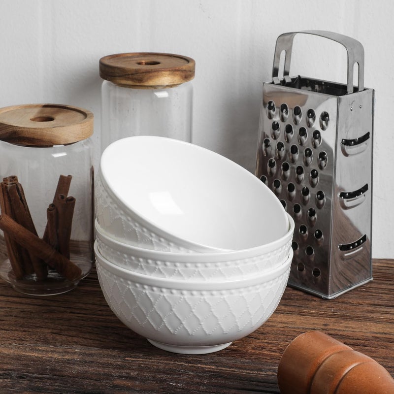 Stone Lain Alexandria 32-Piece Dinnerware Set Bone China, White - Image 5
